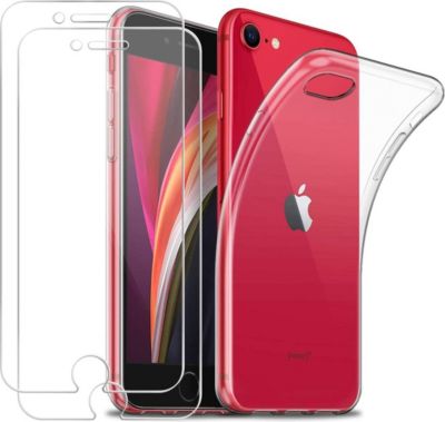 Pack PHONILLICO iPhone SE 2022 - Coque + Verre trempé x2 Pack PHONILLICO iPhone SE 2022 - Coque + Verre trempé x2