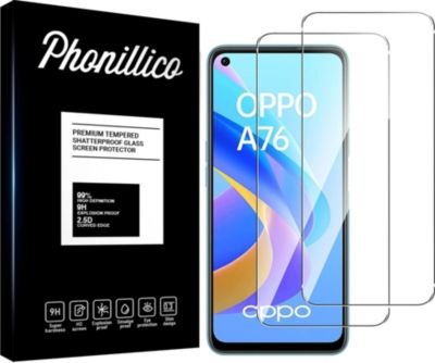 Protège écran PHONILLICO OPPO A76 - Verre trempé x2