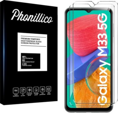 Protège écran PHONILLICO Samsung Galaxy M33 5G - Verre trempé x2 Protège écran PHONILLICO Samsung Galaxy M33 5G - Verre trempé x2
