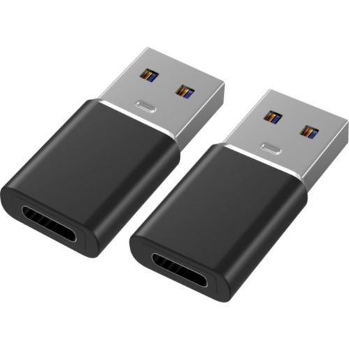 Adaptateur USB C vers USB 3.0 (Pack de 2), Adaptateur USB C Mâle vers USB  3.0