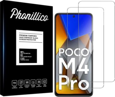 Protège écran PHONILLICO Xiaomi Poco M4 Pro 4G - Verre trempé x2