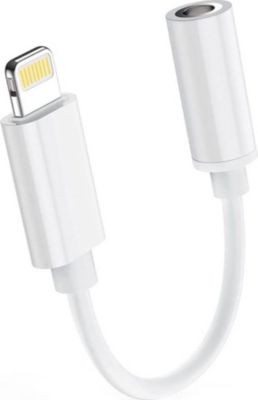 Adaptateur Lightning/Jack 3,5 PHONILLICO Gammes iPhone 14/13/12/11/X/8 - Cable Adaptateur Lightning/Jack 3,5 PHONILLICO Gammes iPhone 14/13/12/11/X/8 - Cable