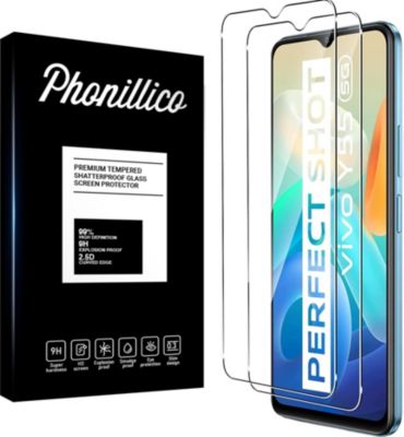 Protège écran PHONILLICO Vivo Y55 5G - Verre trempé x2 Protège écran PHONILLICO Vivo Y55 5G - Verre trempé x2