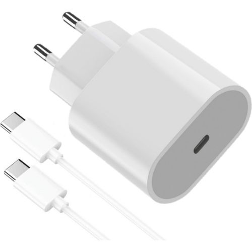 Chargeur USB C PHONILLICO 18W + Cable Xiaomi Redmi 10/9/8/Poco M3