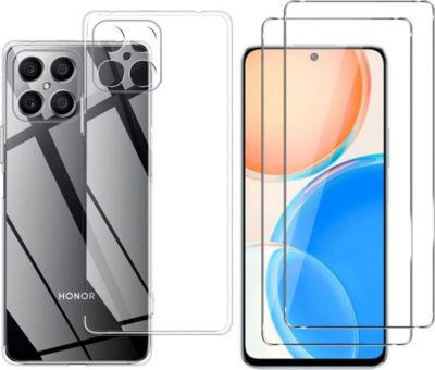Pack PHONILLICO Honor X8 - Coque + Verre trempé x2 Pack PHONILLICO Honor X8 - Coque + Verre trempé x2