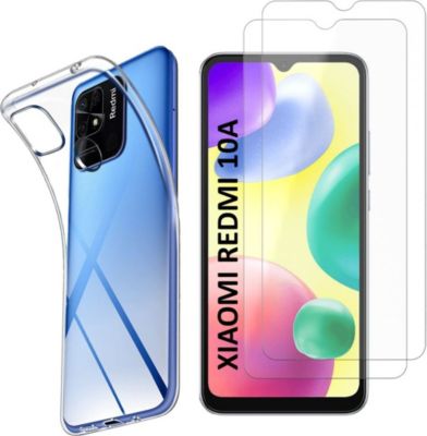 Pack PHONILLICO Xiaomi Redmi 10A - Coque + Verre x2