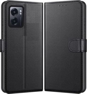 Etui PHONILLICO OPPO A77 5G - Rabat Portefeuille Noir Etui PHONILLICO OPPO A77 5G - Rabat Portefeuille Noir