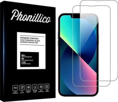 Protège écran PHONILLICO iPhone 14 - Verre trempé x2