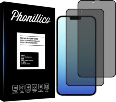 Protège écran PHONILLICO iPhone 14 - Verre Anti Espion x2