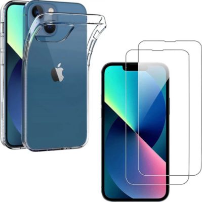 Pack PHONILLICO iPhone 14 Plus - Coque + Verre trempé x2 Pack PHONILLICO iPhone 14 Plus - Coque + Verre trempé x2