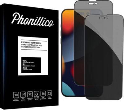 Protège écran PHONILLICO iPhone 14 Pro - Verre Anti Espion x2
