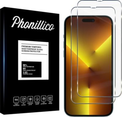 Protège écran PHONILLICO iPhone 14 Pro Max - Verre trempé x2