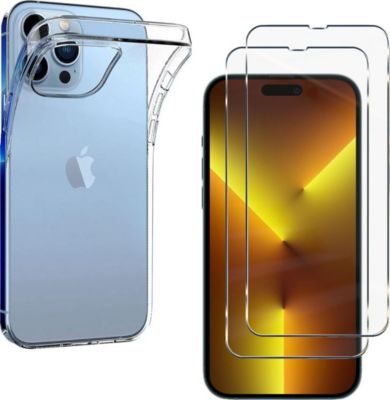 Pack PHONILLICO iPhone 14 Pro Max - Coque + Verre x2