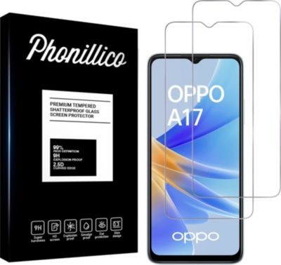 Protège écran PHONILLICO Oppo A17 - Verre trempé Protège écran PHONILLICO Oppo A17 - Verre trempé