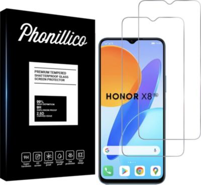Protège écran PHONILLICO Honor X8 5G - Verre trempé x2