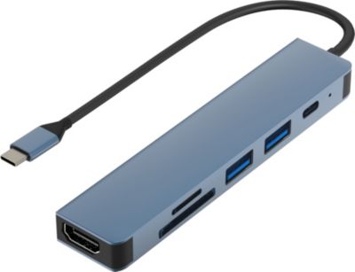 Hub USB C PHONILLICO Adaptateur Hub USB-C 6en1