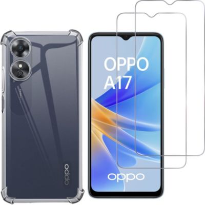 Pack PHONILLICO OPPO A17 - TPU Antichoc + 2 Verres
