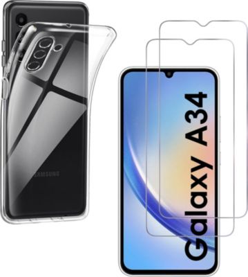 Pack PHONILLICO Samsung Galaxy A34 5G - Coque+Verre