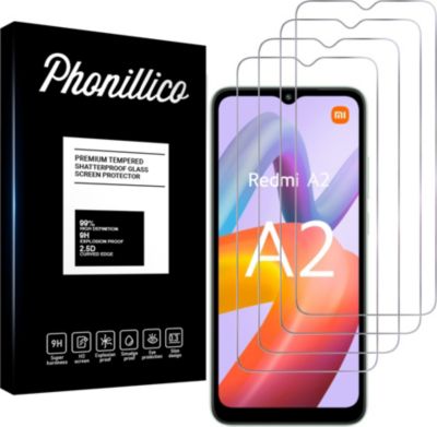 Protège écran PHONILLICO Xiaomi Redmi A2 - Verre trempé x4