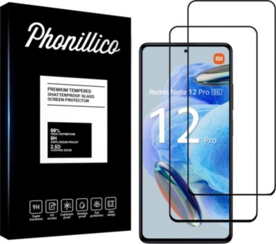Protège écran PHONILLICO Xiaomi Redmi Note 12 Pro 5G - Verre X2
