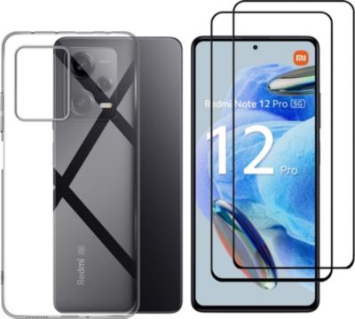Pack PHONILLICO Xiaomi Redmi Note 12 Pro 5G -Coque+Verre