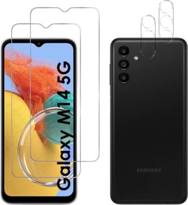 Pack PHONILLICO Samsung Galaxy M14 - Verre trempé x2