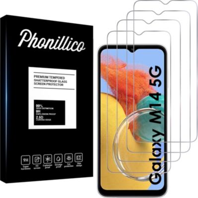 Protège écran PHONILLICO Samsung Galaxy M14 - Verre trempé x4 Protège écran PHONILLICO Samsung Galaxy M14 - Verre trempé x4