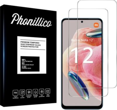 Protège écran PHONILLICO Xiaomi Redmi Note 12 4G - Verre trempé