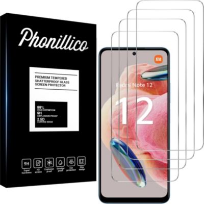 Protège écran PHONILLICO Xiaomi Redmi Note 12 4G - Verre trempé