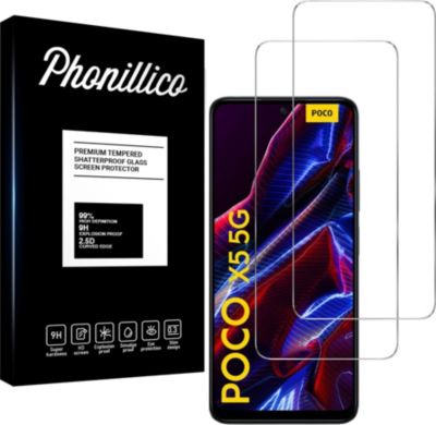 Protège écran PHONILLICO Xiaomi Poco X5 5G - Verre trempé x2 Protège écran PHONILLICO Xiaomi Poco X5 5G - Verre trempé x2