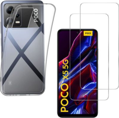Pack PHONILLICO Xiaomi Poco X5 5G - Coque + Verre Pack PHONILLICO Xiaomi Poco X5 5G - Coque + Verre
