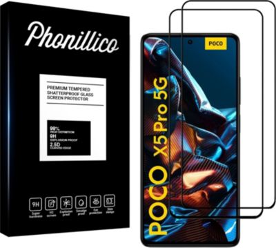 Protège écran PHONILLICO Xiaomi Poco X5 Pro 5G - Verre trempé x2 Protège écran PHONILLICO Xiaomi Poco X5 Pro 5G - Verre trempé x2