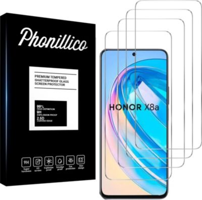 Protège écran PHONILLICO Honor X8A - Verre trempé x4