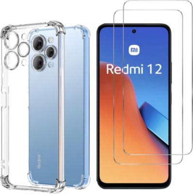 Pack PHONILLICO Xiaomi Redmi 12 - Coque + Verre trempé Pack PHONILLICO Xiaomi Redmi 12 - Coque + Verre trempé