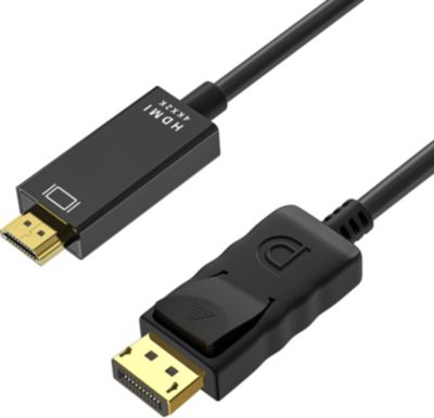 Câble DisplayPort PHONILLICO 4K DisplayPort vers HDMI 1,8 mètres