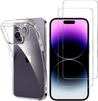 Pack PHONILLICO iPhone 15 Pro - Coque TPU + Verre trempé