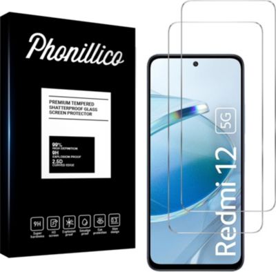 Protège écran PHONILLICO Xiaomi Redmi 12 5G - Verre trempé