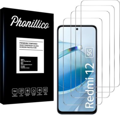 Protège écran PHONILLICO Xiaomi Redmi 12 5G - Verre trempé Protège écran PHONILLICO Xiaomi Redmi 12 5G - Verre trempé