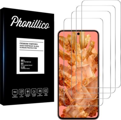 Protège écran PHONILLICO Google Pixel 8 - Verre trempé x4