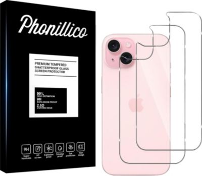 PHONILLICO iPhone 15 - Verre trempé x2
