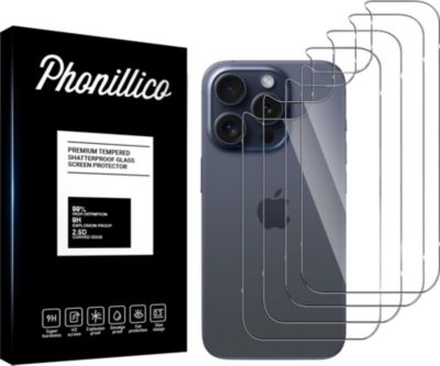 PHONILLICO iPhone 15 Pro - Verre trempé x4