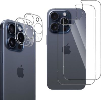 Pack PHONILLICO iPhone 15 Pro Max - Verre arrière+caméra