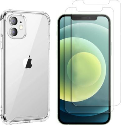 Pack PHONILLICO iPhone 12 Mini - Coque + verre trempé x2 Pack PHONILLICO iPhone 12 Mini - Coque + verre trempé x2