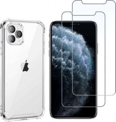 Pack PHONILLICO iPhone 11 Pro - Coque + verre trempé x2
