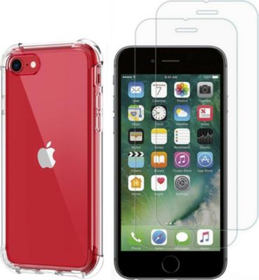Pack PHONILLICO iPhone SE 2022 / SE 2020 - Coque + verre