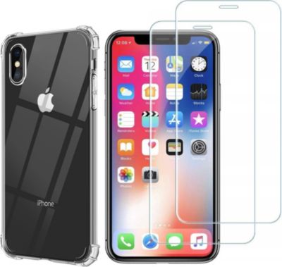 Pack PHONILLICO iPhone X / iPhone XS - Coque + verre