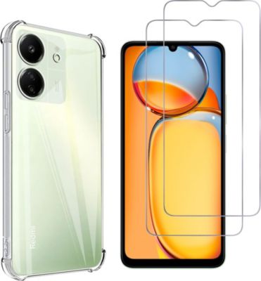 Pack PHONILLICO Xiaomi Redmi 13C - Coque + verre trempé