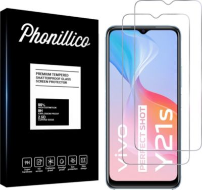 Protège écran PHONILLICO Vivo Y21S - Verre trempé x2