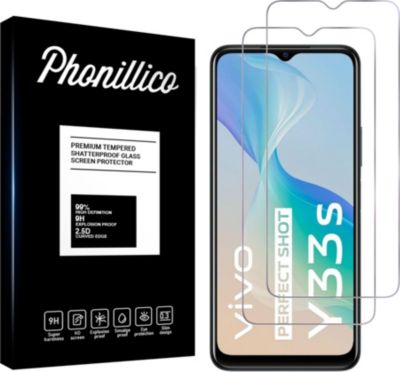 Protège écran PHONILLICO Vivo Y33S - Verre trempé x2