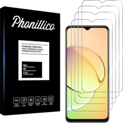 Protège écran PHONILLICO Realme 10 5G - Verre trempé x4